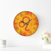 Leo fire sign zodiac wall Uhr (Zuhause)