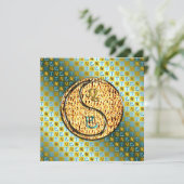 Leo & Fire Snake Karte (Stehend Vorderseite)