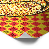 Leo & Fire Tiger Poster (Ecke)
