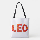 Leo - Firey Orange Yellow Blue Tasche (Rückseite)