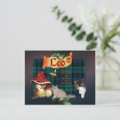 Leo-Fotosignatur-Postkarte Postkarte (Stehend Vorderseite)