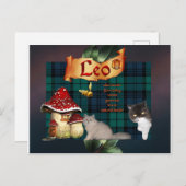 Leo-Fotosignatur-Postkarte Postkarte (Vorne/Hinten)