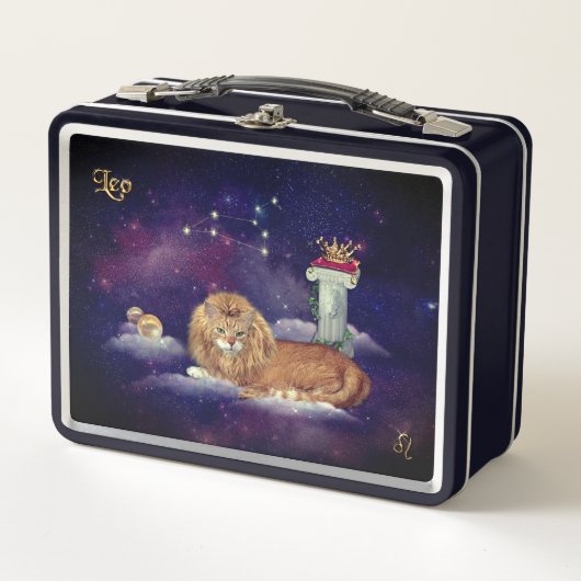 Leo für Cat Lovers Metal Lunch Box (Vorderseite)