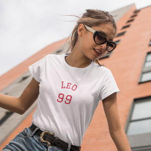 Leo   Geburtstag Anpassbarer T - Shirt