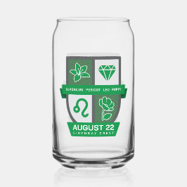 Leo Geburtstags-Emblem™ für 1.-22. August Dosenglas