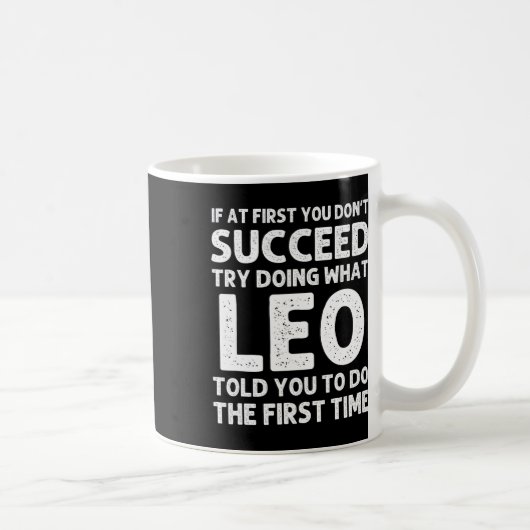 Leo Gift Name Personalisiert Geburtstag Funny Chri Kaffeetasse (Rechts)