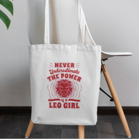 Leo Girl Quote Tragetasche