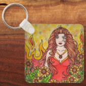 Leo Goddess Schlüsselanhänger (Vorderseite)