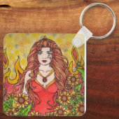 Leo Goddess Schlüsselanhänger (Rückseite)