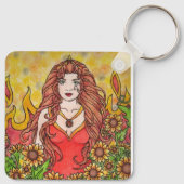 Leo Goddess Schlüsselanhänger (Rückseite)