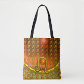 LEO GOLD ZODIAC BIRTHDAY JEWEL Orange Yellow Gray Tasche (Vorderseite)