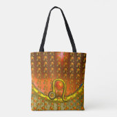LEO GOLD ZODIAC BIRTHDAY JEWEL Orange Yellow Gray Tasche (Rückseite)