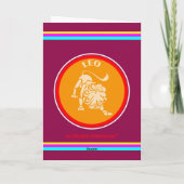 Leo Greeting Card Karte (Rückseite)