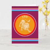 Leo Greeting Card Karte (Gelbe Blume)