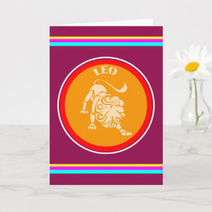 Leo Greeting Card Karte