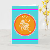 Leo Greeting Card Karte (Gelbe Blume)