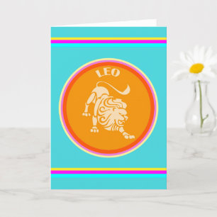 Leo Greeting Card Karte