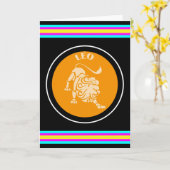 Leo Greeting Card Karte (Gelbe Blume)
