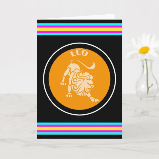 Leo Greeting Card Karte (Kleine Pflanze)