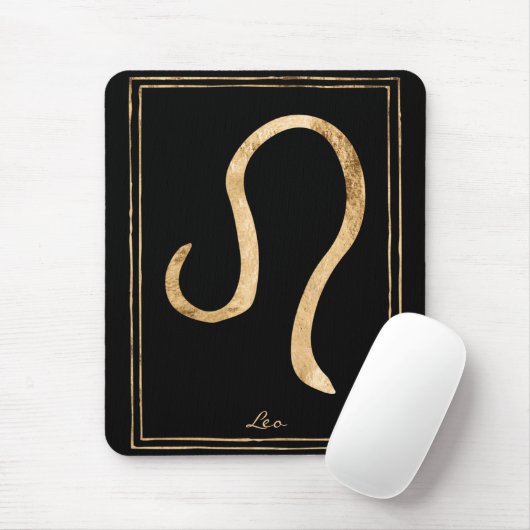 Leo Hammergold stilisierte Astrologie zodiac Mousepad (Mit Mouse)