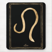 Leo Hammergold stilisierte Astrologie zodiac Mousepad (Vorne)