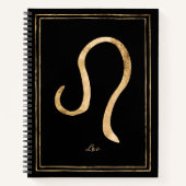 Leo Hammergoldstilisierte Astrologie-Symbol Nonote Notizblock (Vorderseite)