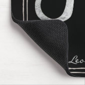 Leo Hammersilber stilisierte Astrologie zodiac Mousepad (Ecke)