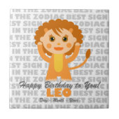 Leo Happy Birthday Fliese (Vorderseite)