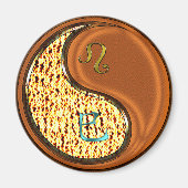 Leo & Holzschlange Magnet (Vorne)