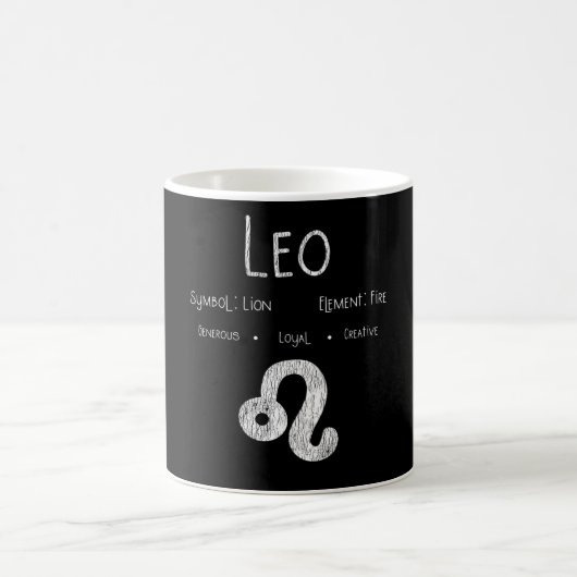 Leo Horoscope Astrologie Star Sign Geburtstagsgesc Kaffeetasse (Mittel)