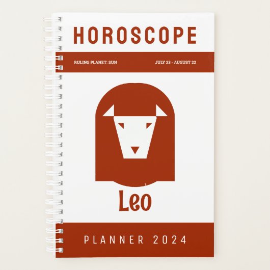 Leo Horoscope Planer (Vorderseite)