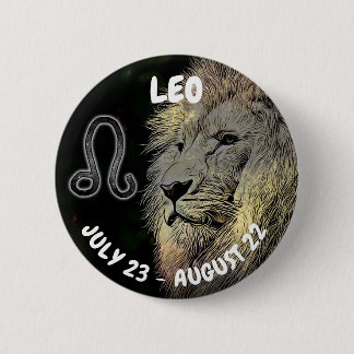 Leo Horoscope Sign Button