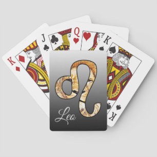 Leo Horoscope Symbol Playing Cards Spielkarten