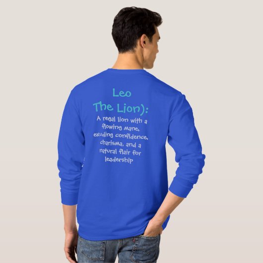 Leo Horoscope T - Shirt (Schwarz voll)
