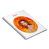 Leo Horoscope Zodiac Fantasy Notizblock (Rechte Seite)