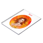 Leo Horoscope Zodiac Fantasy Notizblock (Linke Seite)