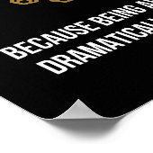 Leo - Horoskop, Funny Zodiac - Zeichen-Spaß Poster (Ecke)