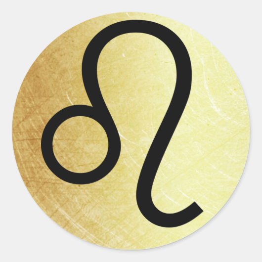Leo Horoskop Symbol Astrologie Sticker (Vorderseite)