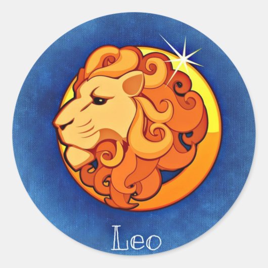 Leo Horoskop Symbol Symbol Astrologie Sticker (Vorderseite)