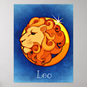 Leo in Blue Poster (Vorne)