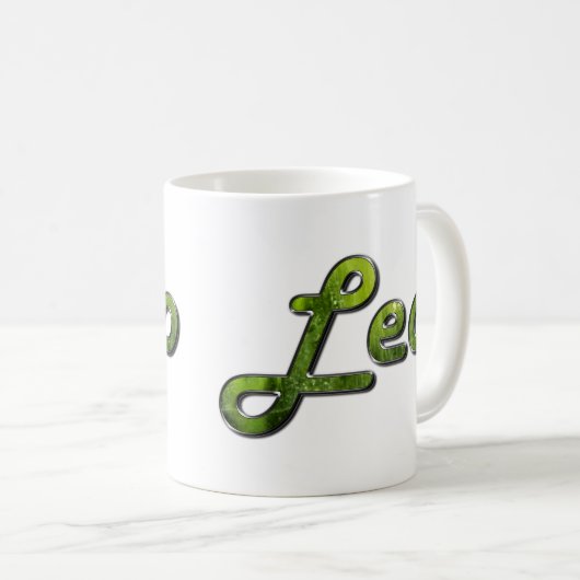 Leo in Peridot Gemstone Kaffeetasse (VorderseiteRechts)