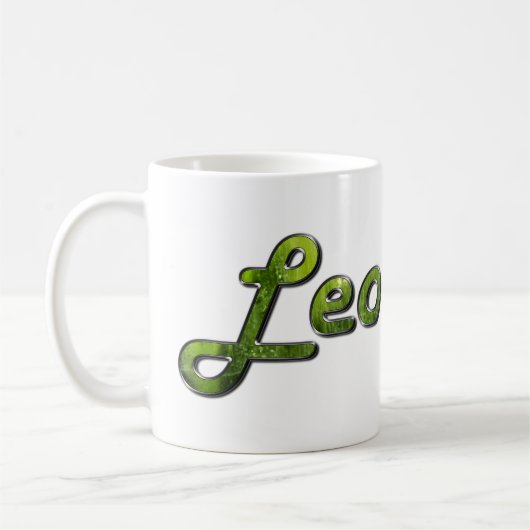 Leo in Peridot Gemstone Kaffeetasse (Links)