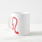 Leo in Red Kaffeetasse (Vorderseite Links)