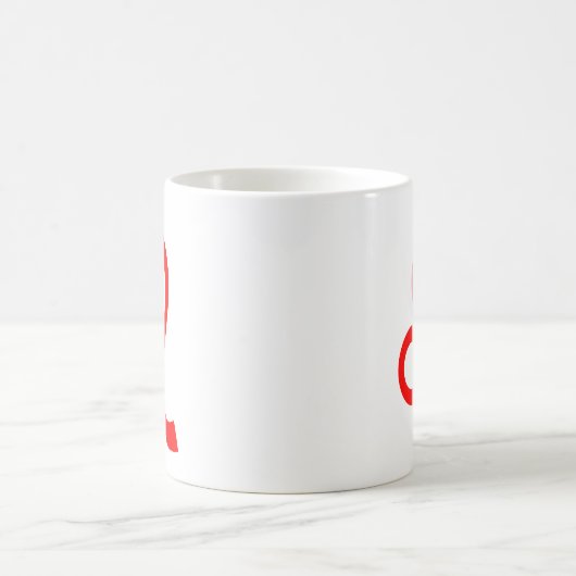 Leo in Red Kaffeetasse (Mittel)