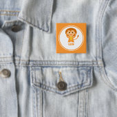 Leo ist mein Zodiac-Zeichen Button (Beispiel)