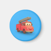 Leo & Juju Fire Truck Magnet (Vorne)