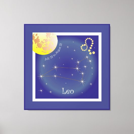 Leo July 23 to August 22 Leinwand (Vorderseite)