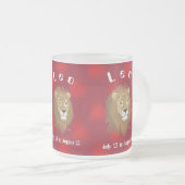 Leo July 23 to August 22 Mug Mattglastasse (VorderseiteRechts)