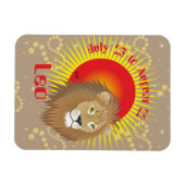 Leo July 23 to August 22 Premium Flexi Magnet (Horizontal)