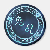 Leo/Kaninchen Magnet (Vorne)